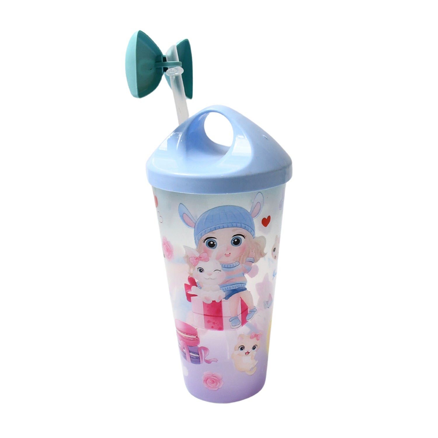 Unicorn Water Bottle with Straw & Lid for Kids (With Light) Unicorn Water Bottle with Straw & Lid for Kids (With Light)